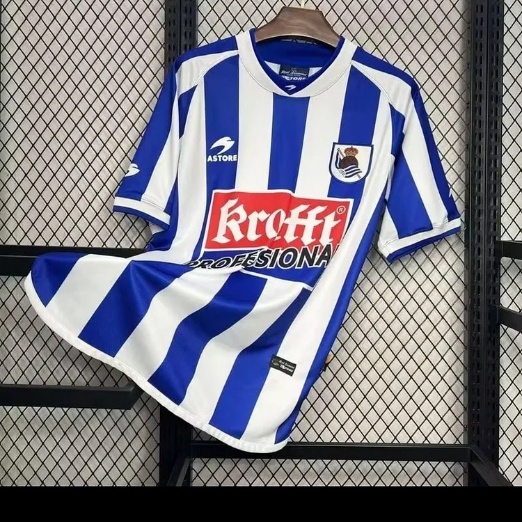 02-03 Retro Real Sociedad Home Football Jersey