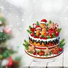 uk.everydayedeals DIY Acrylic Diamond Painting Desktop Tabletop Ornament - Xmas Gingerbread Man Cake
