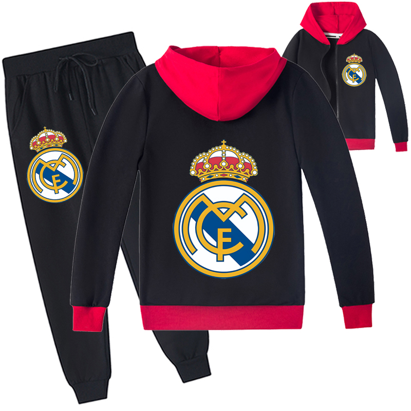 Mayoulove Cristiano Ronaldo Kids Zip Set - Unisex Sportswear for Boys  Girls - Trendy Activewear for Young Fans-Mayoulove