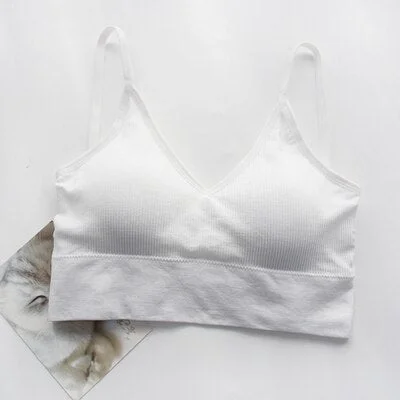 6 Colors Tank Crops Top for Women Underwear Soft Camisole Crop Tops Female Lingerie Camisole Fashion Tube Basic Wear Tanks