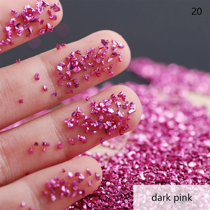 50G/bag of Nail Art Stone Jewelry DIY Electroplated Crystal Glass Irregular Crushed Stone Japanese Nail Art Decoration
