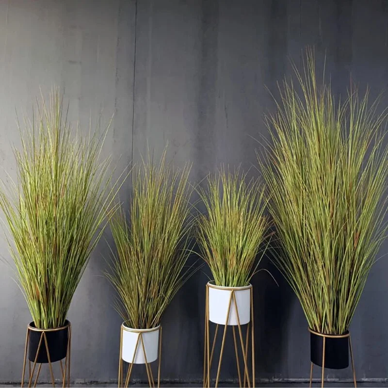 Athvotar green plant reed setaria bonsai Large artificial dried flower psia grass fake plants home garden wedding outdoor decor
