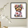 (Multi-Style)Dog-Partial Special Shaped Diamond Painting 30*30CM