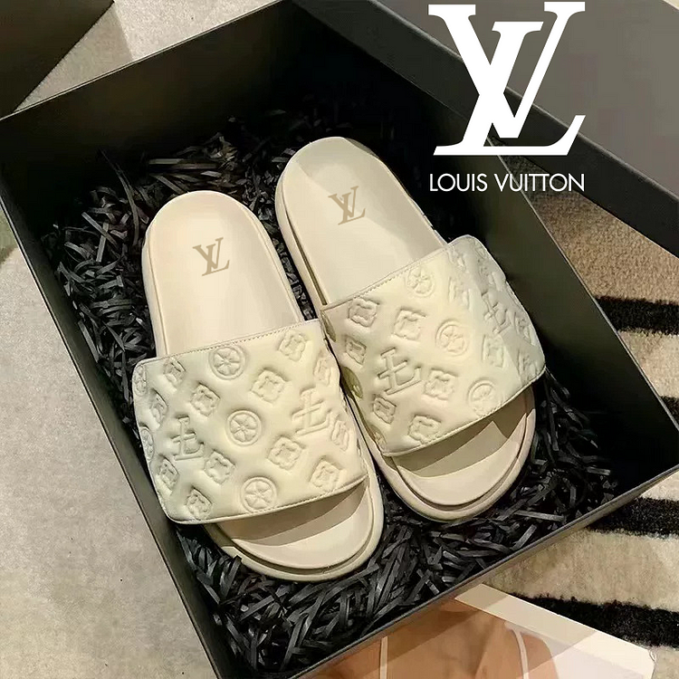 PAPUČE LOUIS VUITTON® VINTAGE S MÄKKOU PODRÁŽKOU NA SUCHÝ ZIPS