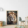 (Stamped/Counted) Watercolor Lion-11CT/14CT Cross Stitch 40*53cm