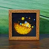 Whimsical LED Art Frame Night Light, Rechargeable Illuminated Decor