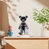 Diamond Painting Acrylic Black Bear White Bear Desktop Decor Ornaments