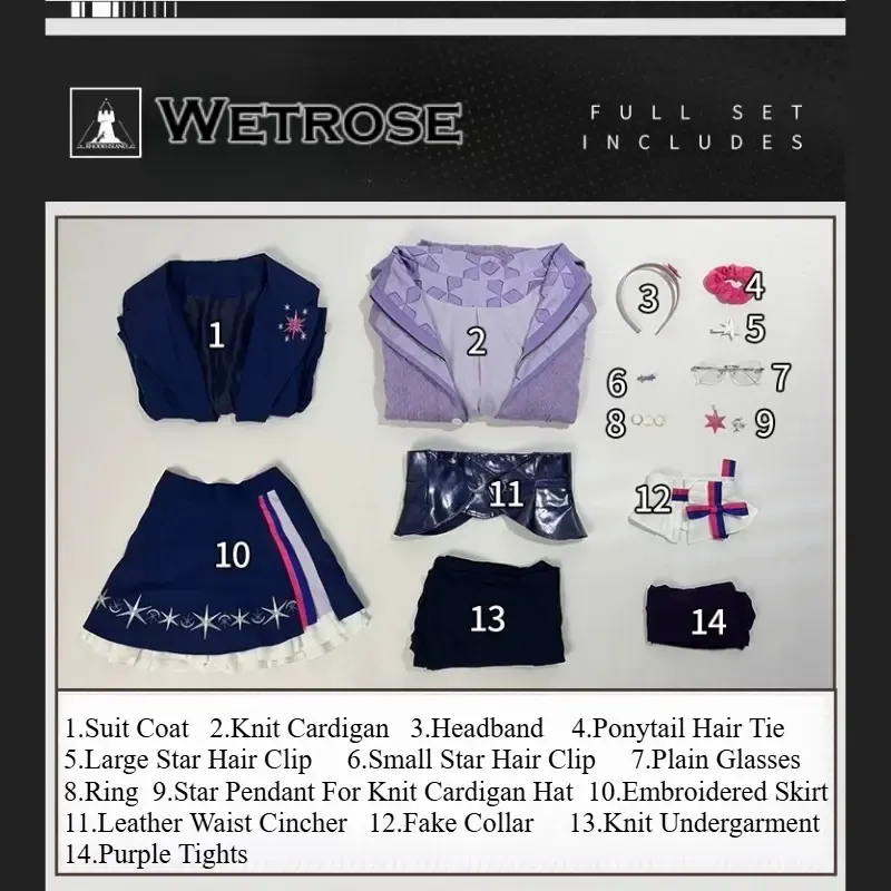 [Wetrose] Pre-Order Arknights Collab Lin Game Outfit Cosplay Costume 