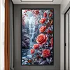 Waterfall Flowers-11CT Stamped Cross Stitch 40*70cm/15.75*27.56in (Big Size) tapestrymarket