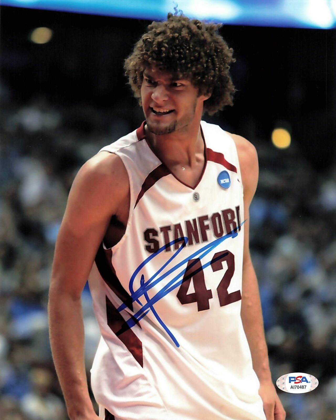 Robin Lopez signed 8x10 Photo Poster painting PSA/DNA Stanford University Autographed