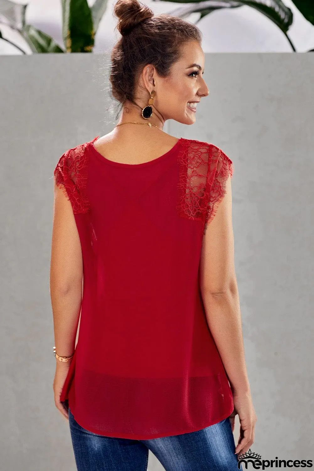 From A Dream Lace Tank Top with Vest