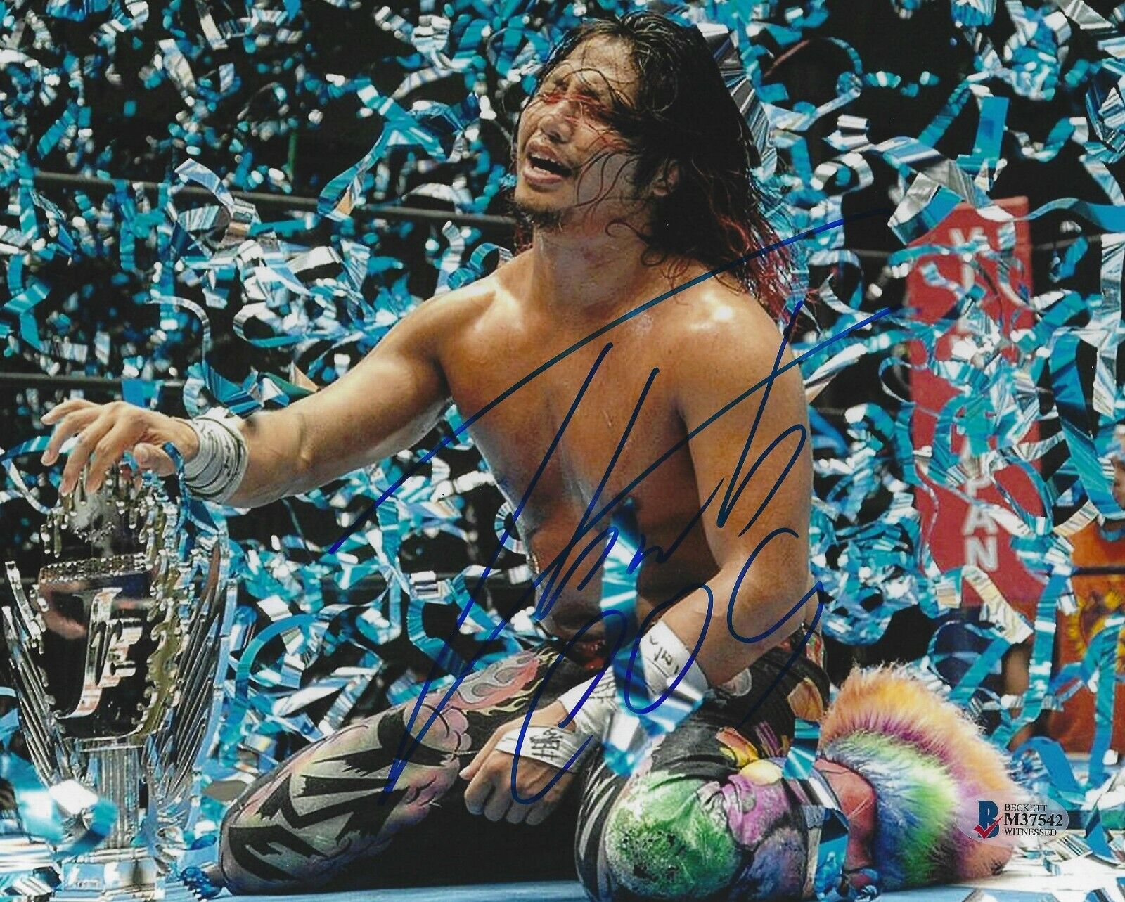 Hiromu Takahashi Signed 8x10 Photo Poster painting BAS Beckett COA New Japan Pro Wrestling LIJ 3