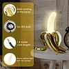 Modern Banana Table Lamp, Desk Lamp,Led Night Light Plating Resin Banana Lighting Fixture for Living Room, Bedroom,Home Office,Kids Room 