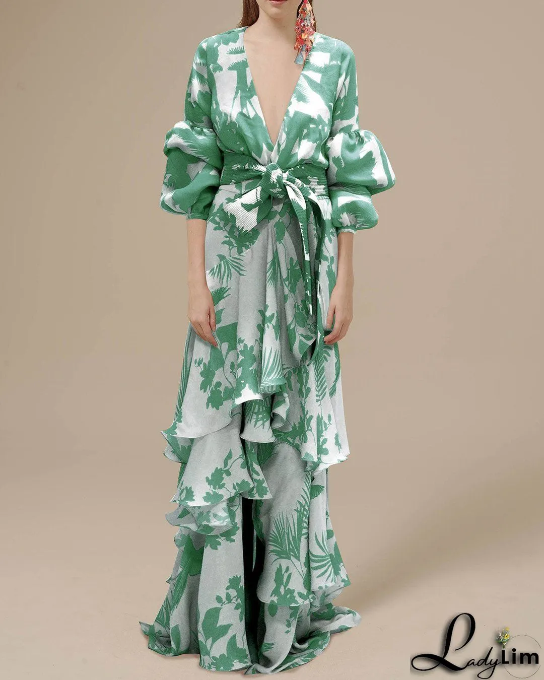 Multicolor Casual Print Fold Turndown Collar Shirt Dress Dresses