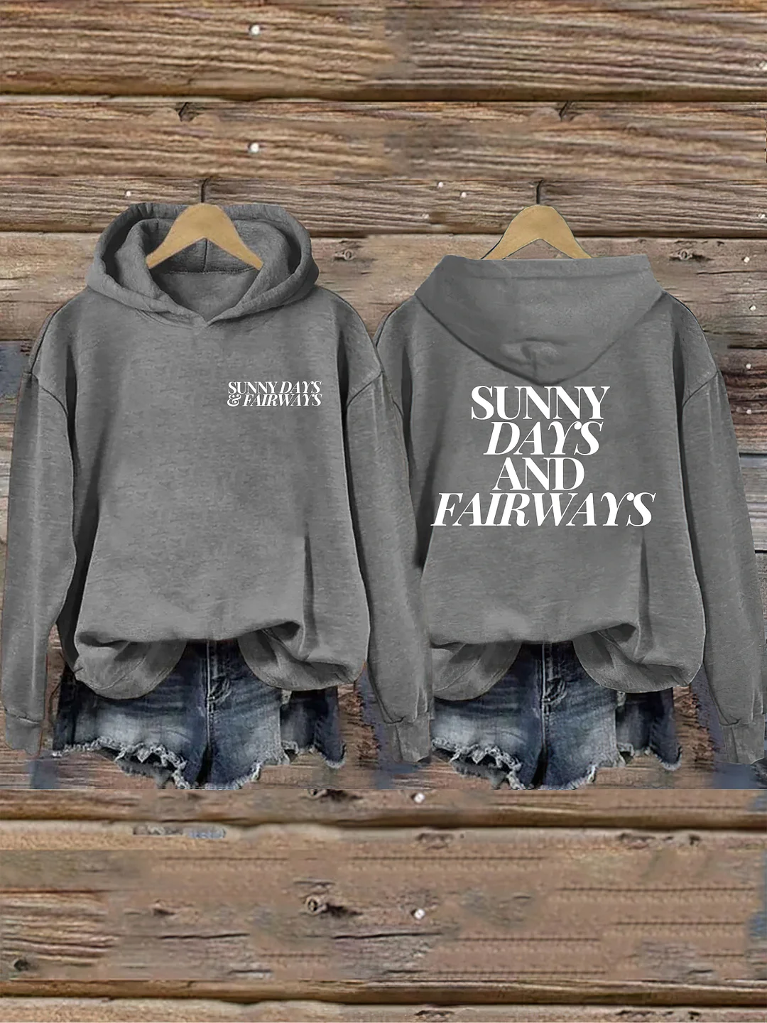 Sunny Days And Fairways Golf Hoodie