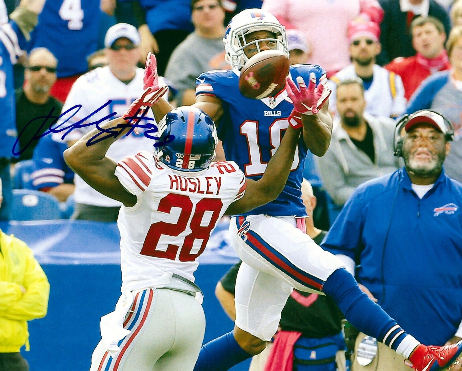 AUTOGRAPHED Jayron Hosley New York Giants 8X10 Photo Poster painting w/ COA