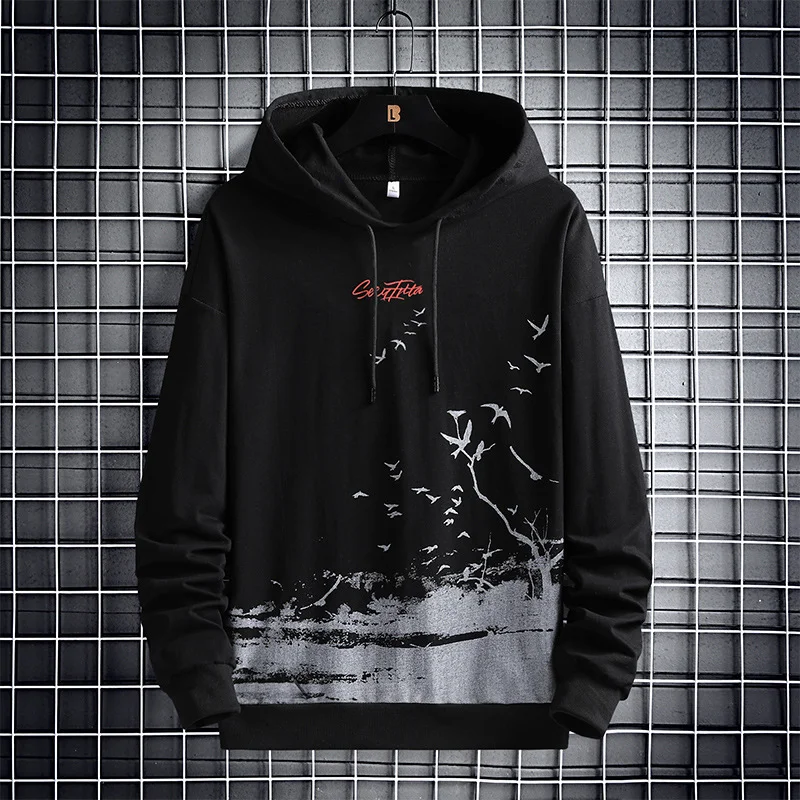 Techwear Landscape Print Sweater Techwear Shop