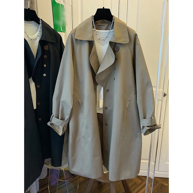 New Women's Trench Coat 2025 Spring Autumn Casual High-quality Ladies Outerwear Fashion Popular Be All-match Female Windbreaker