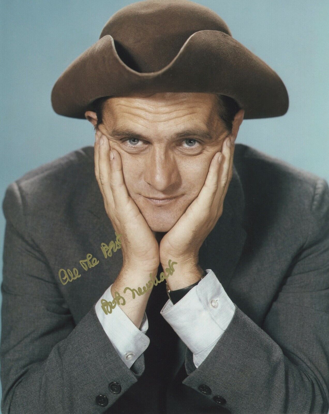 BOB NEWHART SIGNED AUTOGRAPH 8X10 Photo Poster painting