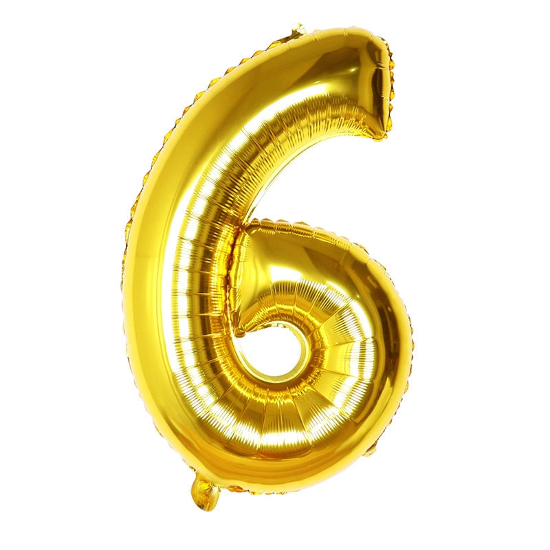Birthday Number Aluminum Film Party Balloon