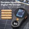 500X Handheld Digital Microscope 2 MP Electronic Coin Magnifier with 8 LED Light