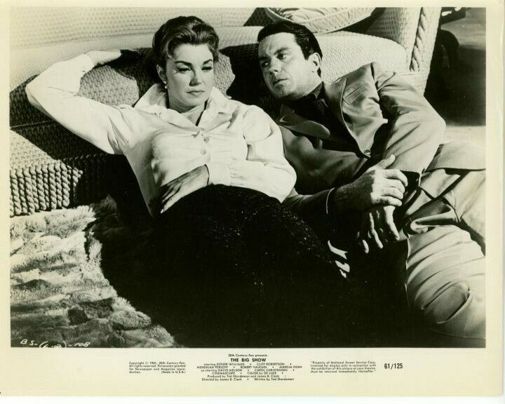 Esther Williams Cliff Robertson The Big Show 1961 Original Press Photo Poster painting