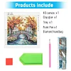Tree Bridge House - Crystal Rhinestone Diamond Painting
