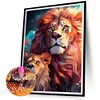 Diamond Painting-DIY Full Round Drill Lion
