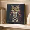 Framed Owl - DIY Button Art Painting Kit for Creativity DIY Pearl Dot Crafts for Gift Home Wall Decor 30*30CM