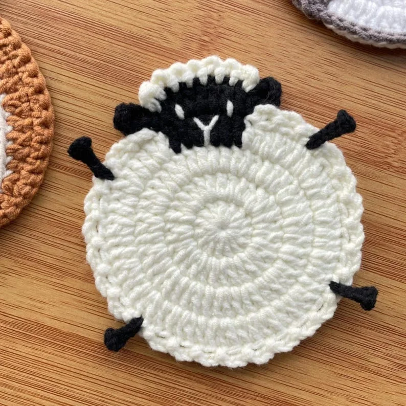 Handmade Crochet Animal Drink Coaster