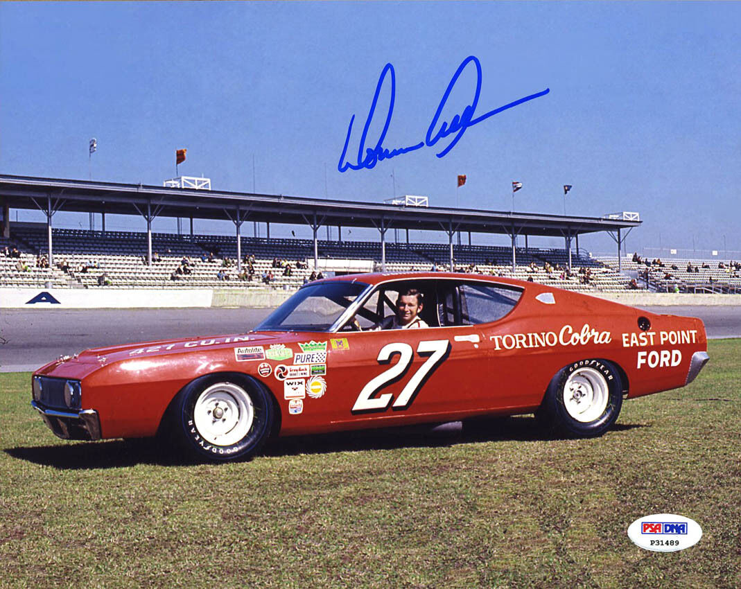 Donnie Allison SIGNED 8x10 Photo Poster painting NASCAR LEGEND PSA/DNA AUTOGRAPHED