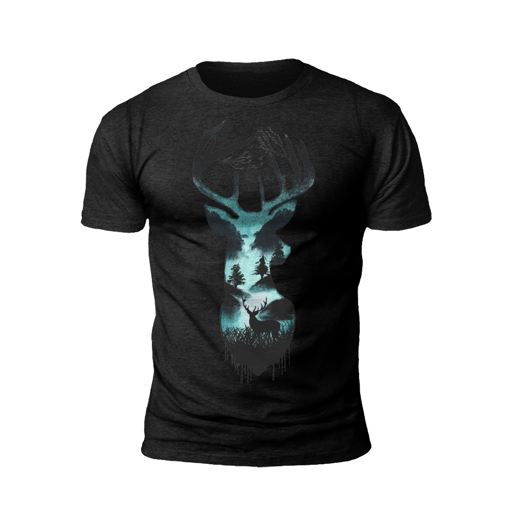 Nature's Reflection Stag T-shirt