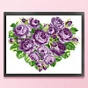 Rose - 9CT Partial Beaded Cross Stitch Kit(39x33cm)