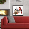 Diamond Painting-DIY Full Round Drill Cardinal on a Branch(40*40cm)
