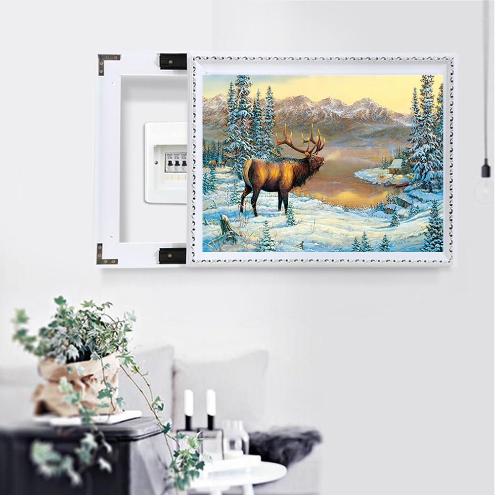 

(Multi-Size) Deer Nature - Round/Square Drill Diamond Painting 40*30CM/50*40CM, Round diamond 40*50cm, 501 Original