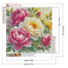 Fleurs-Peinture diamant perceuse ronde-40*40cm