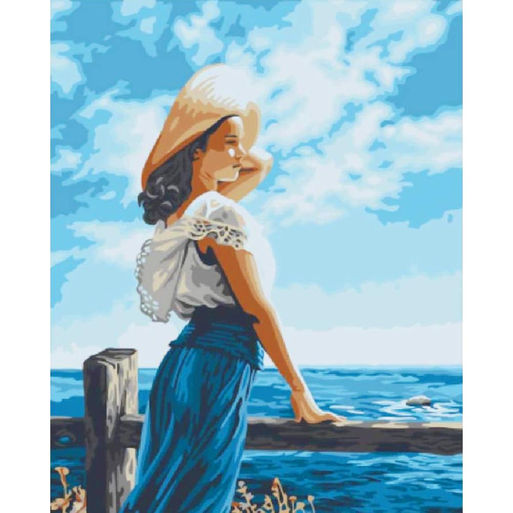 

30x40cm Round Drill Diamond Painting-Women, 501 Original