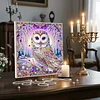 Framed Diamond Painting - Special Shaped - Owl (25x25cm)