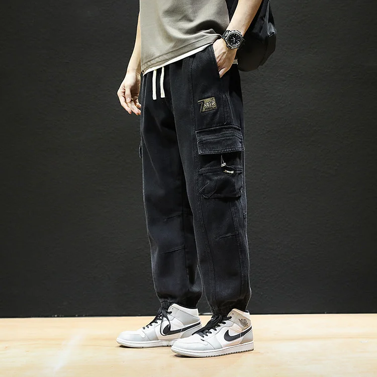 Men Cargo Pants Spring Loose Cotton Trendy Brand Men