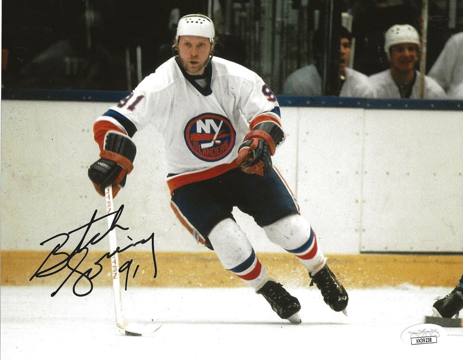 Butch Goring signed New York Islanders 8x10 Photo Poster painting autographed 2 JSA