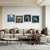 4pcs Diamond Painting -DIY Round Drill Stained Glass Animal