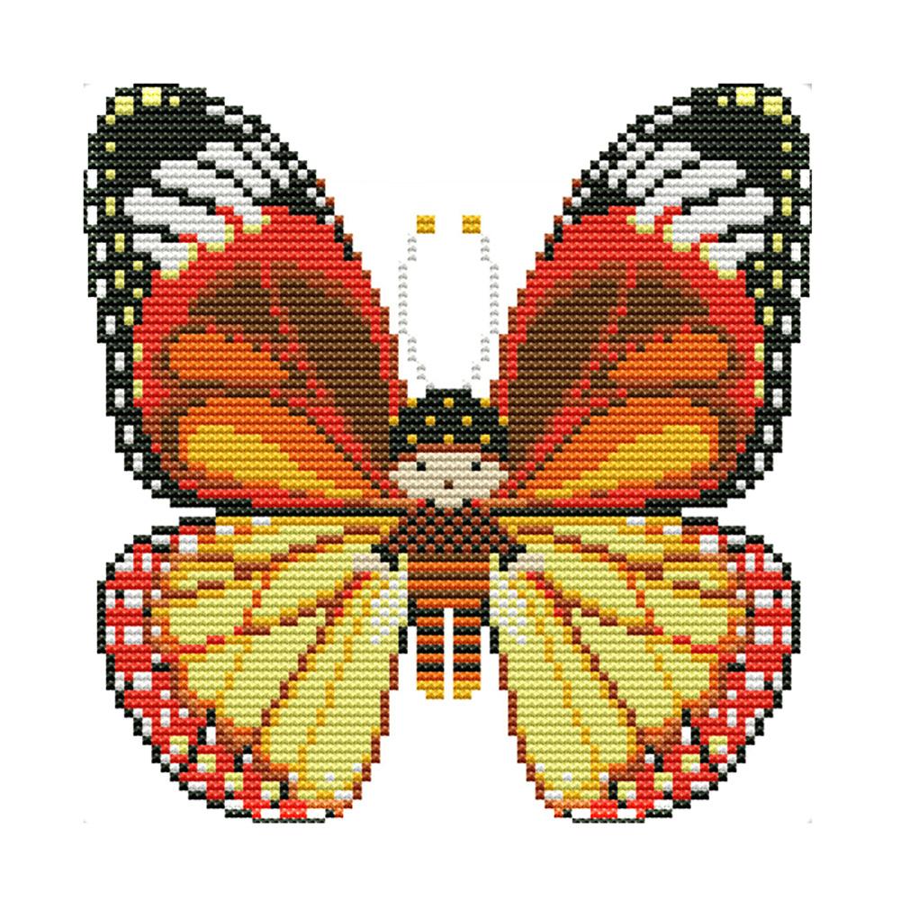 

Butterfly Doll - 14CT Stamped Cross Stitch - 20*19cm, 501 Original