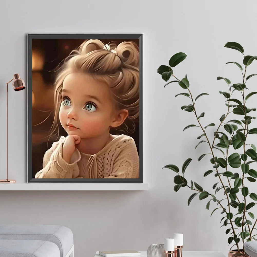 Diamond Painting - Full Round Drill - Cool Girl(Canvas|30*40cm)