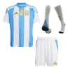 Argentina Home Kids Soccer Jerseys Full Kit 2024