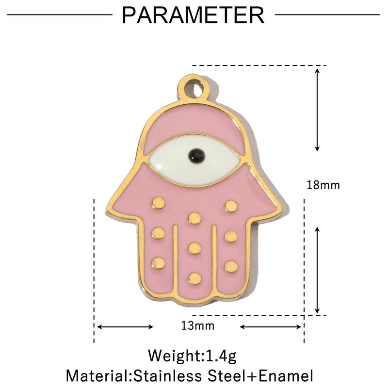 3 PCS/Package 12*17mm 17*14mm 19*14mm 304 Stainless Steel Water Droplets Jewelry Accessories Pendant