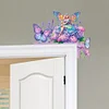 Holz Schmetterling Mädchen Blumen Tür Ecke Aufkleber - 5d DIY Handwerk Dekoration