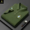New Style Embroidered Lapel Simple Casual Cotton Polo Shirt