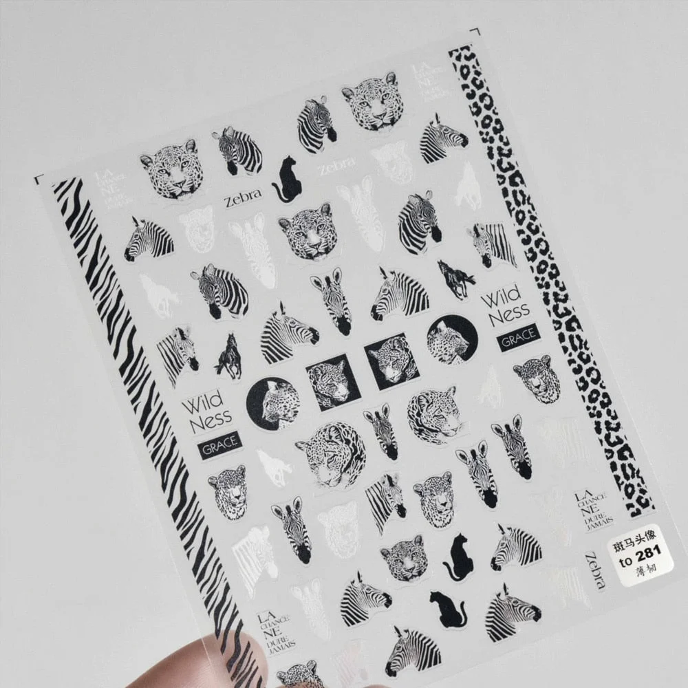 Angel Cross Wings Corpse Bride Nail Sticker 3D Engraved Nail Stickers Flower Rose Nail Art Decorations Nail Decals Design