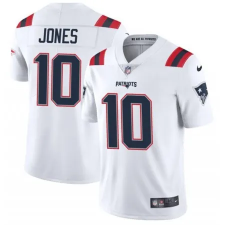Men's New England Patriots  #10 Mac Jones 2021 White Vapor Untouchable Limited Stitched NFL Jersey