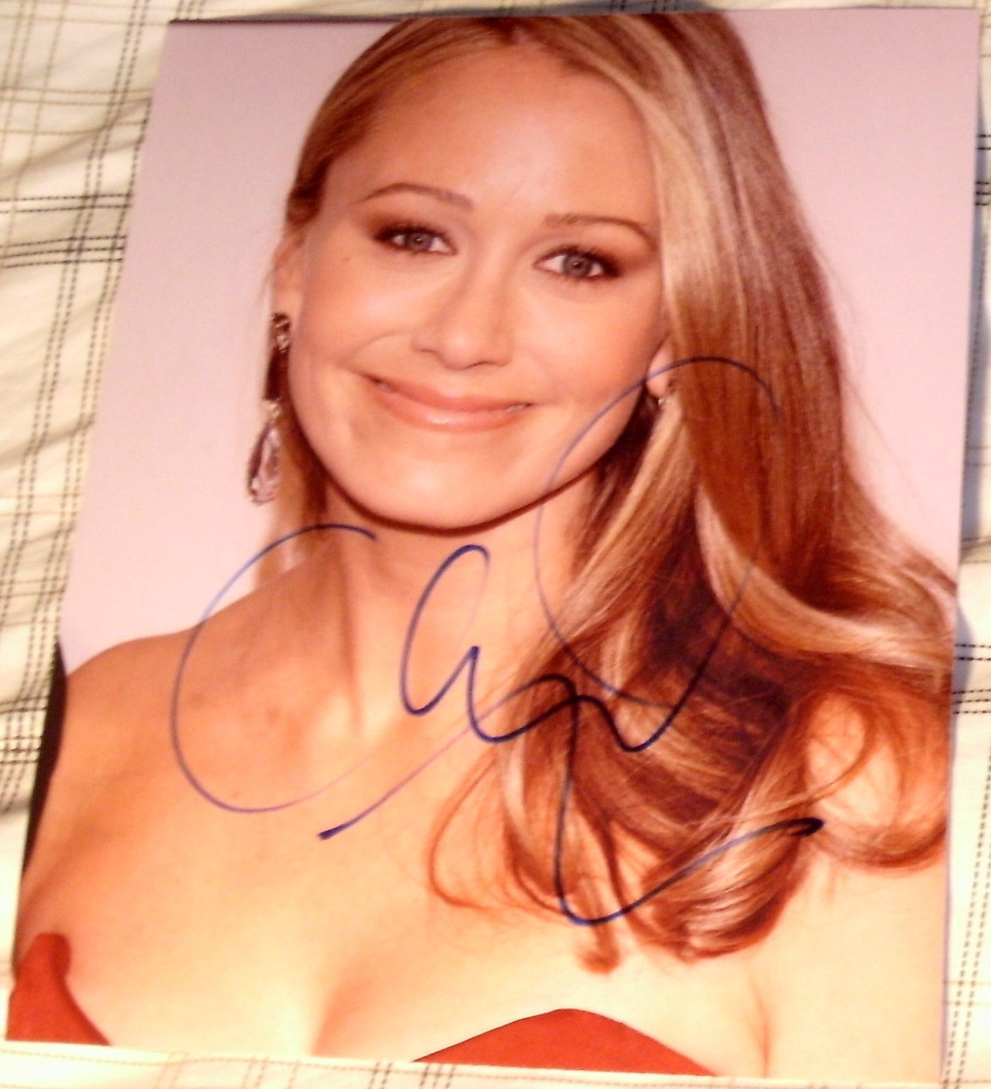 CHRISTINE TAYLOR SIGNED AUTOGRAPH BEAUTIFUL FACE & LIPS SEXY BUSTY 8X10 Photo Poster painting